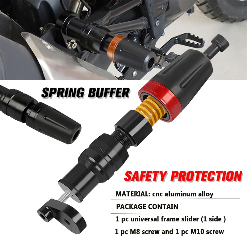 HAONEL Rear Frame Sliders CNC Aluminum Crash Pad Replacement for NINJA400 Z400 2018-2022 / NT1100 2022-2023 / Rebel 300 500 CMX 300 500 Motorcycle Frame Fairing Protection(Black) - Image 3